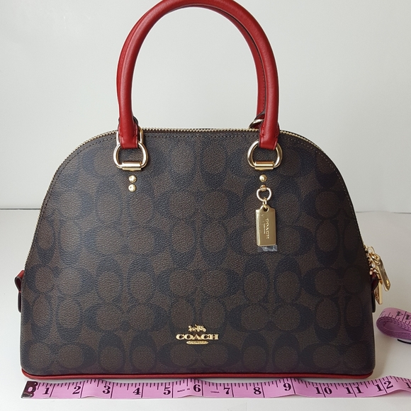 Coach signature leather crossbody bag. - Picture 4 of 10